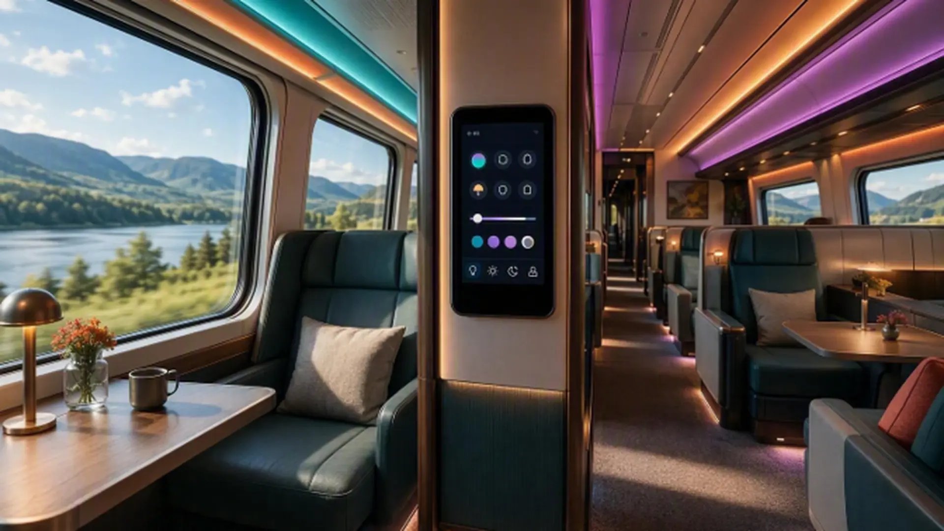 Vagón restaurante «Atmospheres» con sistema de control compacto