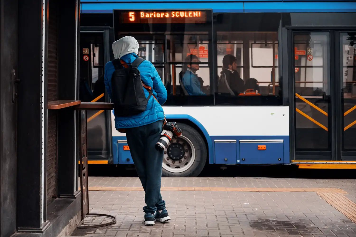 Carteles de destino de los autobuses