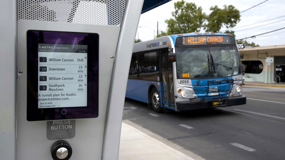 Pantalla fija para autobús - Papel electrónico - Marquesina - Pilar