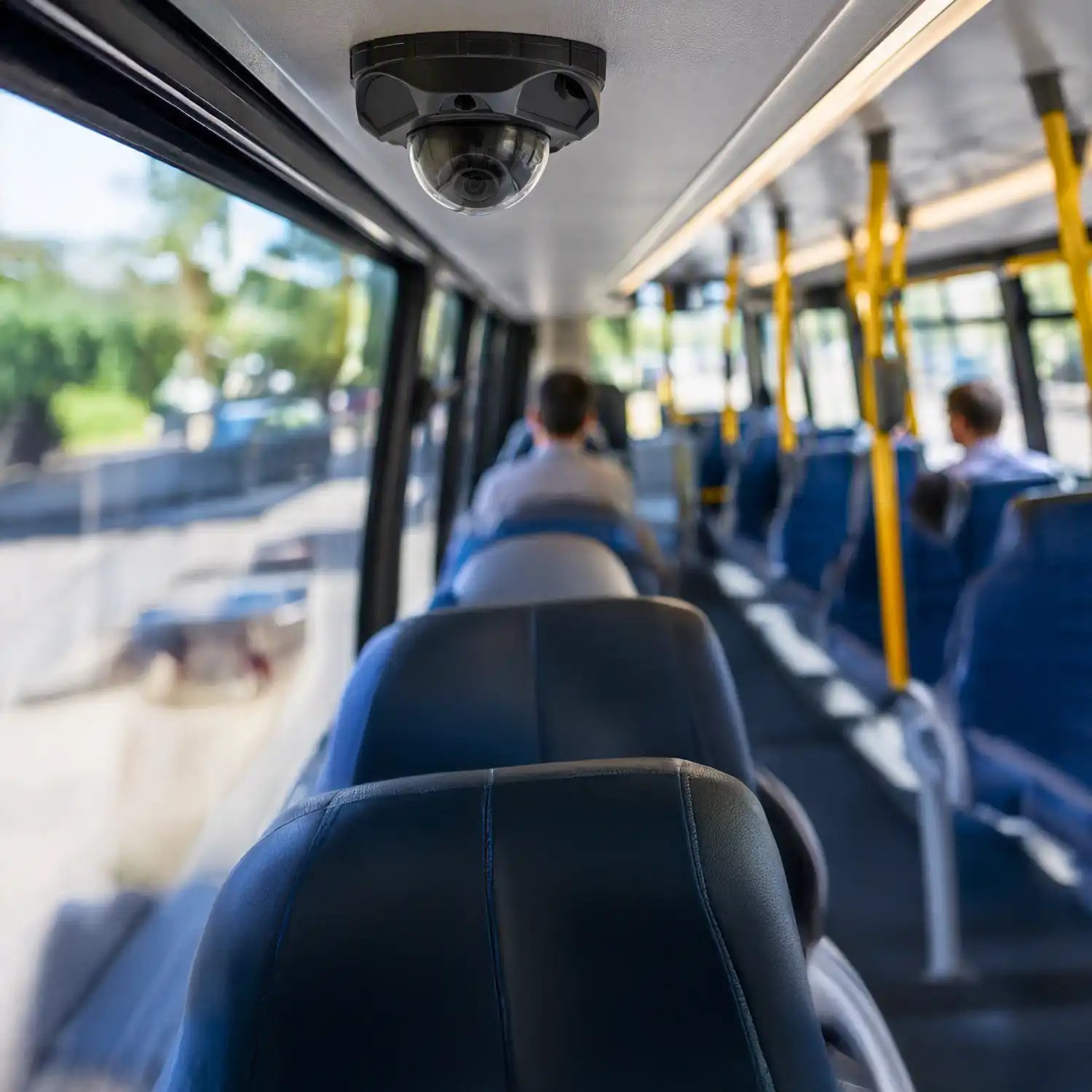 Cámara MVS en el interior del autobús